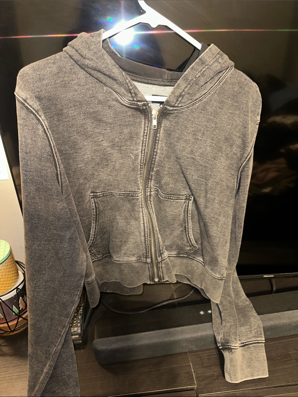 Good American zip up hoodie sz XL